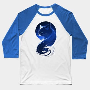 Moon Cat design Baseball T-Shirt